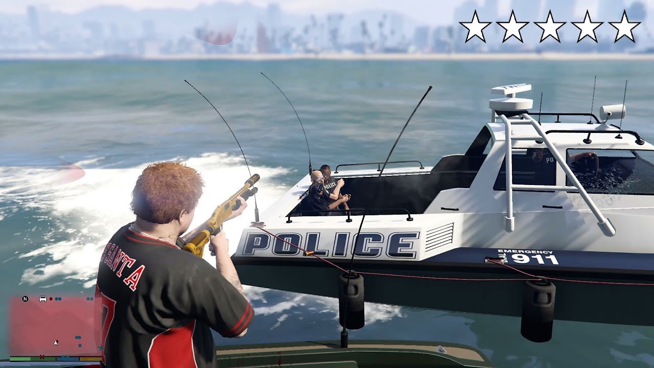 GTA 5 - JIMMY’S FIVE STAR BOAT RAMPAGE (GTA V Funny Moment)