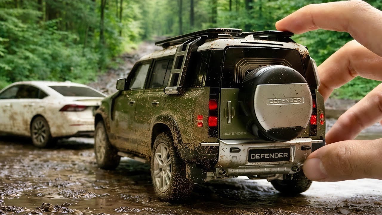 Кто король дорог? Land Rover Defender в грязевой ванне!