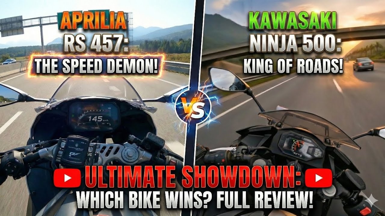 Aprilia RS 457 vs Kawasaki Ninja 500 ⚡ Best Value Sport Bike 2025? @AyushVerma @rajaspn