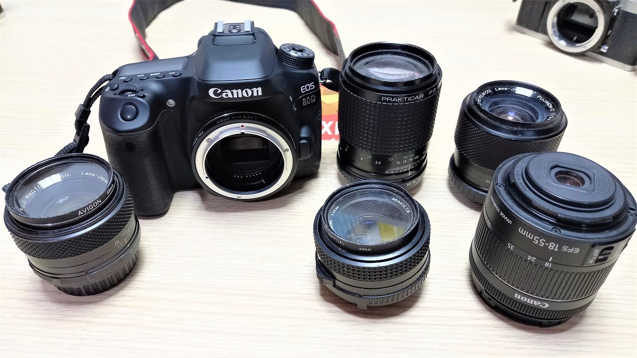 Lentille &agrave; vis M42 pour Canon Adaptateur de monture EOS EF Noir 5D II III 6D 7D 90D 100D capuchon