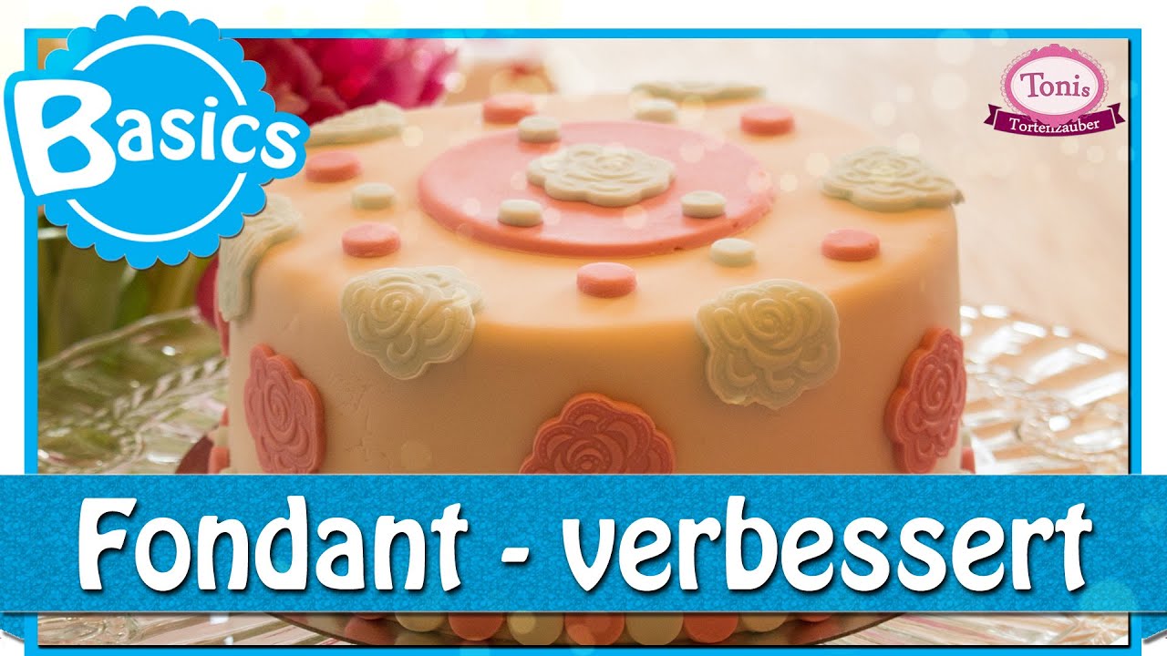 Fondant-Rezept (verbessert, ohne Glycerin & Glukosesirup) // Back-Basics // Tonis Tortenzauber #0018