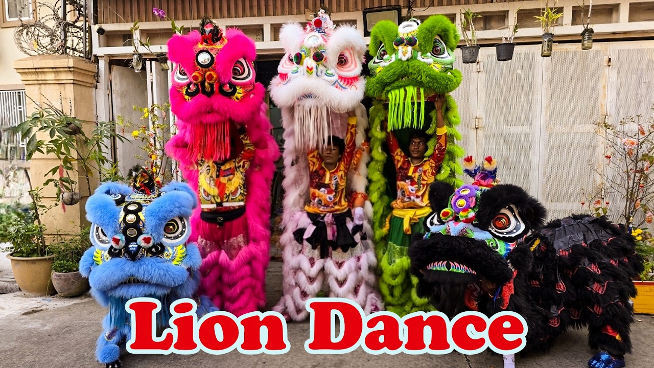 Lion Dance Chinese New Year CNY 2026 - ម៉ុងសាយ វិហារ ហុក តិចស៊ឺ គៀនឃ្លាំង
