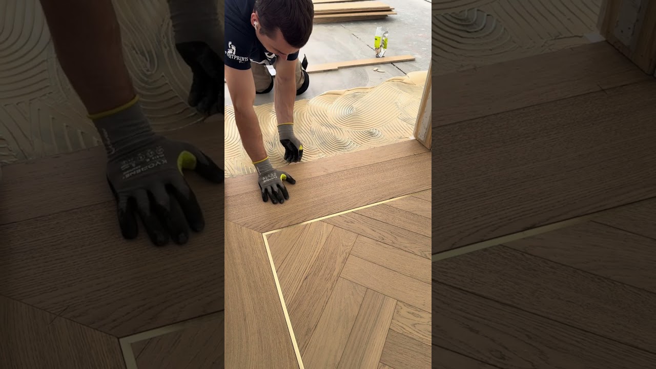 It took me just 6 minutes to install this threshold. #woodfloors #hardwoodflooring #qualityflooring 