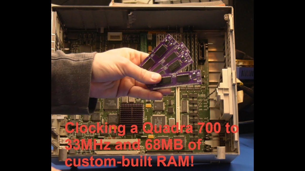 Clockchipping A Quadra 700 While Maxxing Out RAM at 68MB