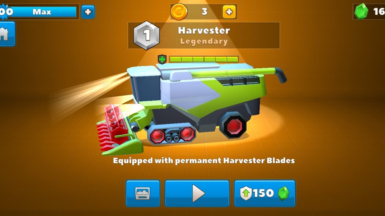 Harvester gameplay - Crash of Cars