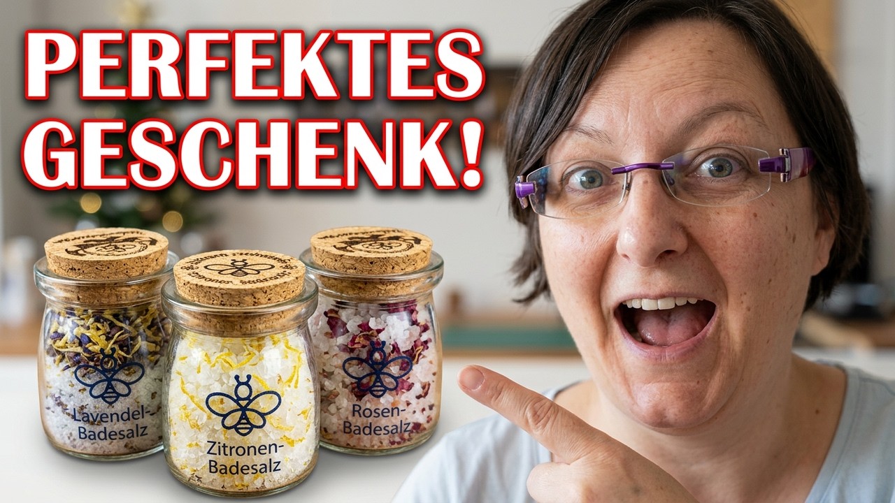 Schönes Weihnachtsgeschenk: 🛀 Badesalz selber machen! Das Heimwerkerbienchen geht baden