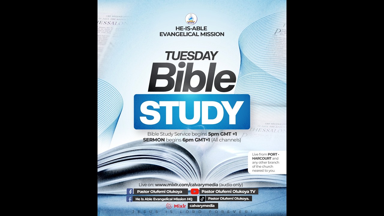 Tuesday Bible Study (TBS 008/2026)