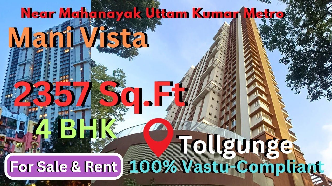 4BHK flat for Sale । Luxurious living in Kolkata । 4BHK in Tollygunge । South Kolkata Properties