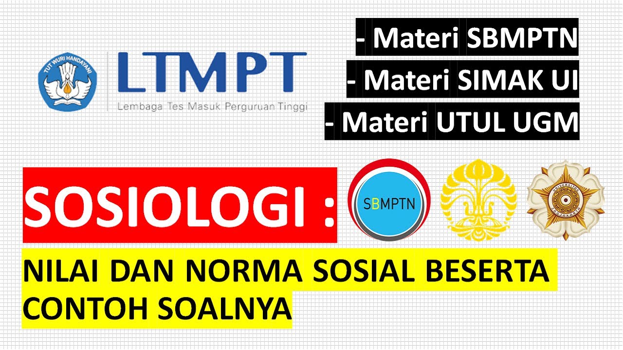 Materi Nilai dan Norma Sosial Beserta Contoh Soal - SOSIOLOGI SMA