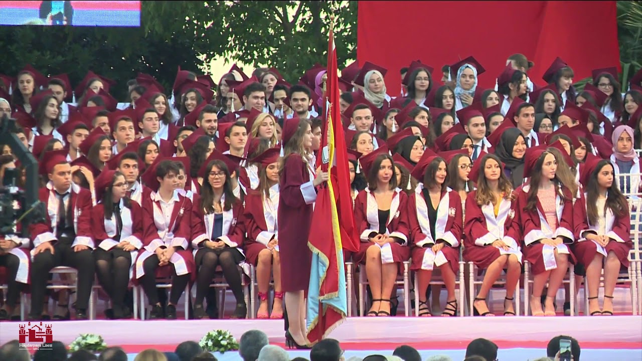 2017-2018 Eğitim Öğretim Yılı Mezuniyet Töreni: Yaş Kütüğü, Bayrak ve Flama Devir Teslimi