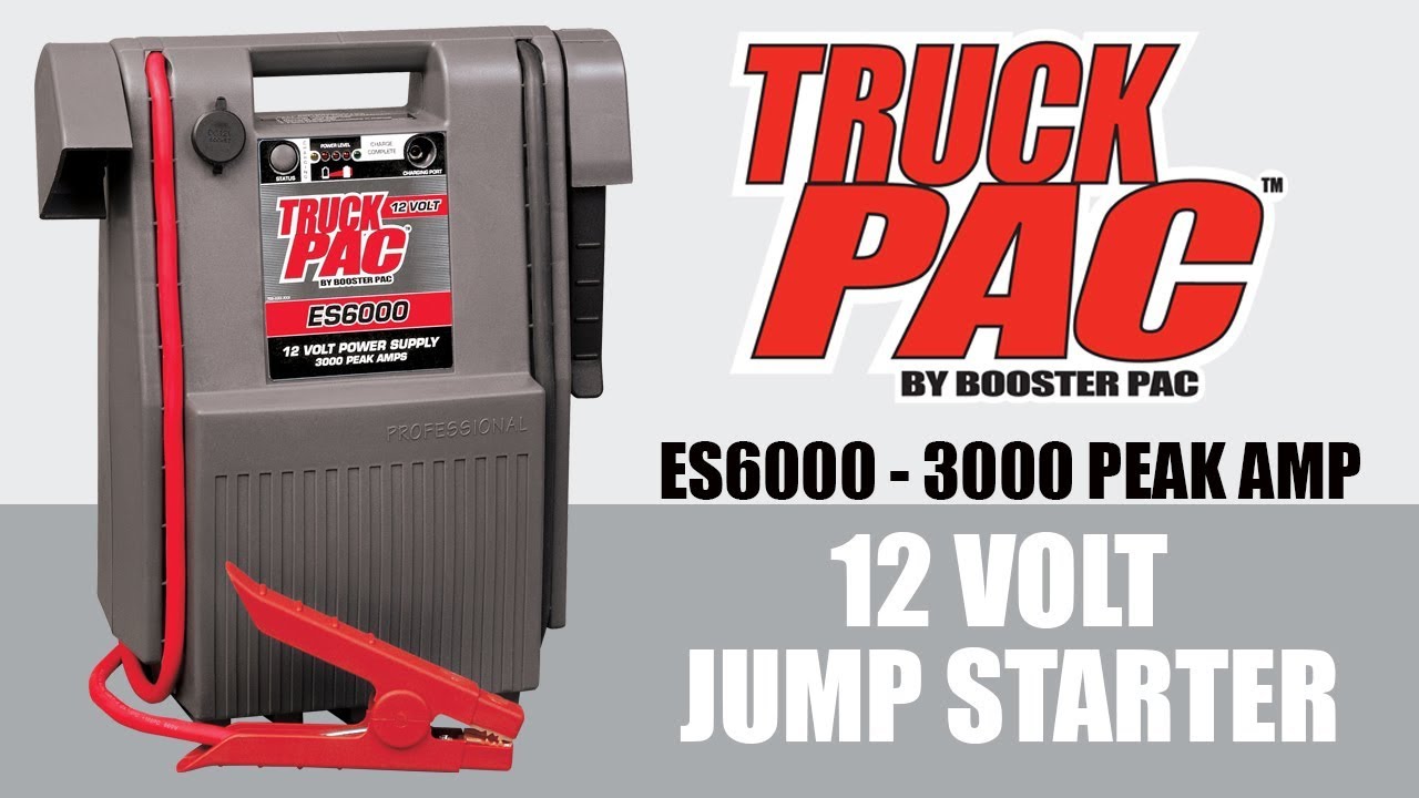Truck PAC - ES6000, 12V Portable Jump Starter - Clore Automotive