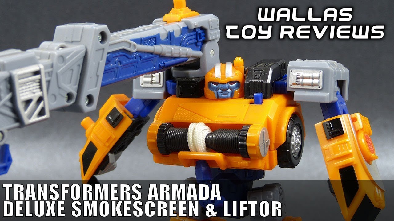 Transformers toy review - Armada Deluxe Smokescreen with Mini-con Liftor