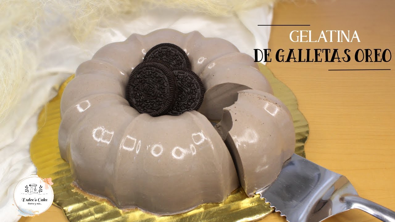 GELATINA CREMOSA DE GALLETAS OREO /MUY FÁCIL/ MUY RICA/ DULCES CAKE