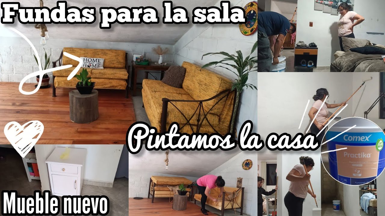 Compré la pintura 🏡✅🙏🏻 / SALA COMO NUEVA 🛋️🪴