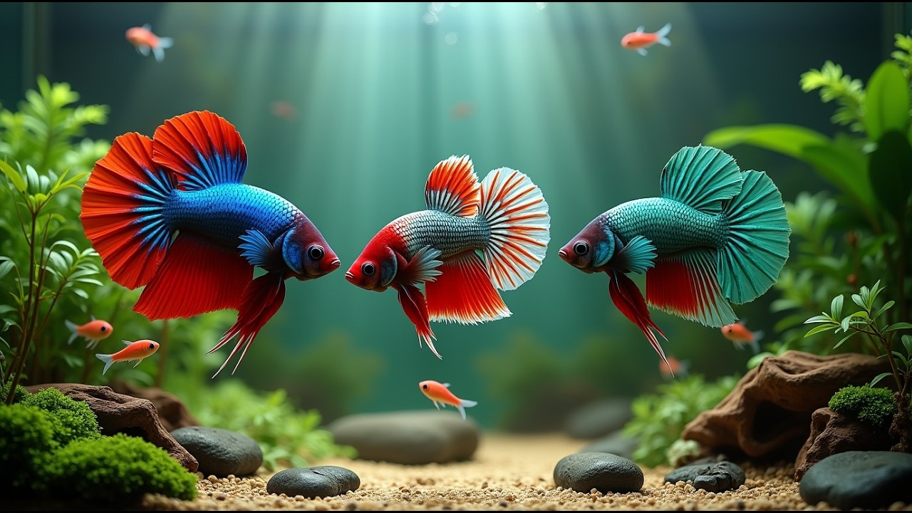 Relaxing Aquarium ASMR 4K 🎼🐠 | Peaceful Music for Sleep, Study & Focus