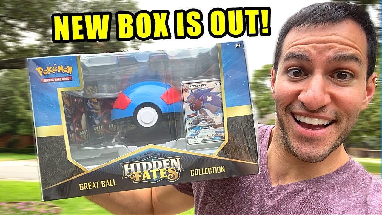 *I PULLED THE RAREST GOLD POKEMON CARD!* Opening NEW Hidden Fates GREAT BALL COLLECTION Box!
