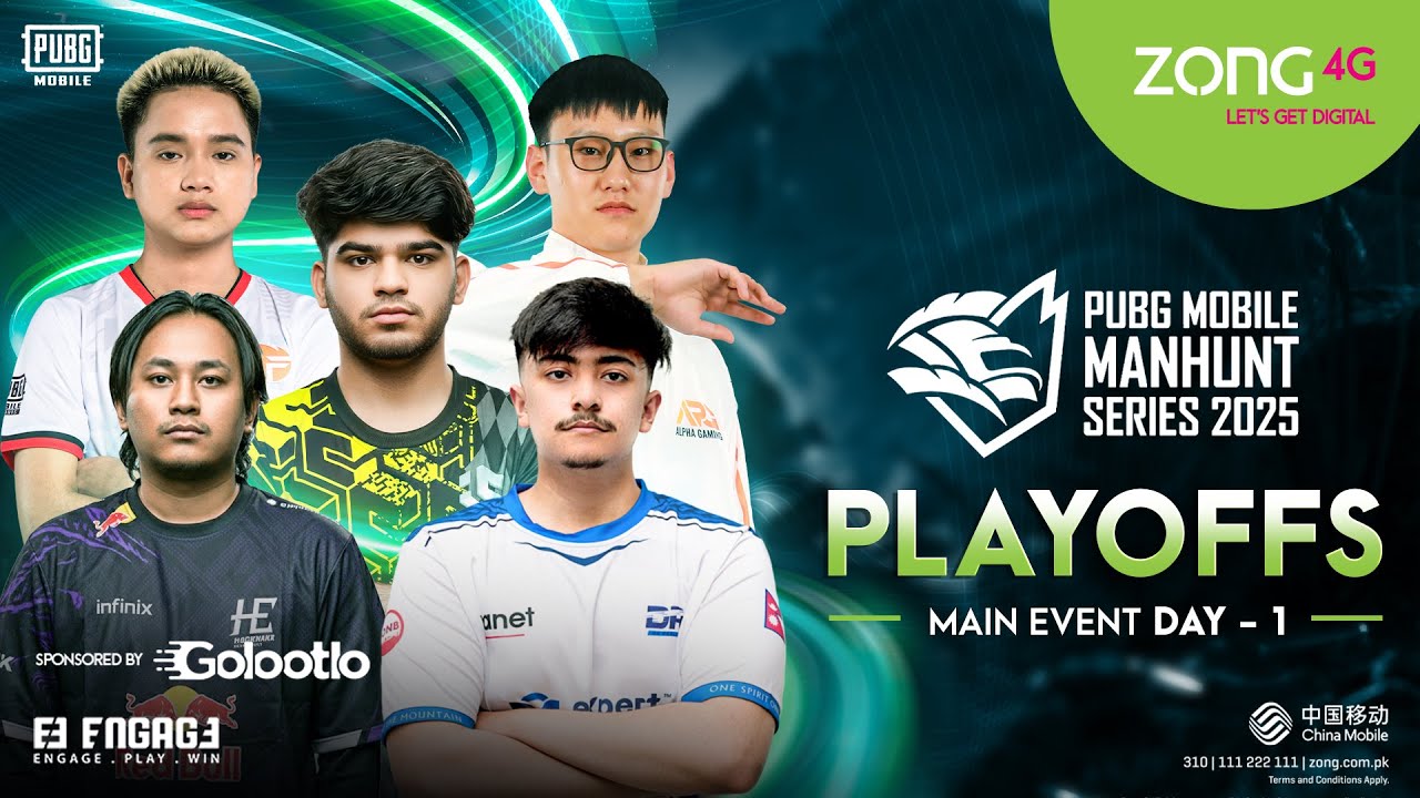Zong 4G Presents Pubg Mobile Manhunt Series II Main Event | PlayOffs Day - 1 | Sponsored by Golootlo