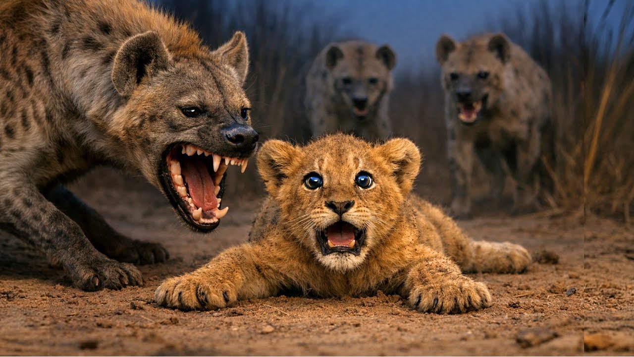 Hyenas Attack Baby Lion. What Happens Next Is Shocking!