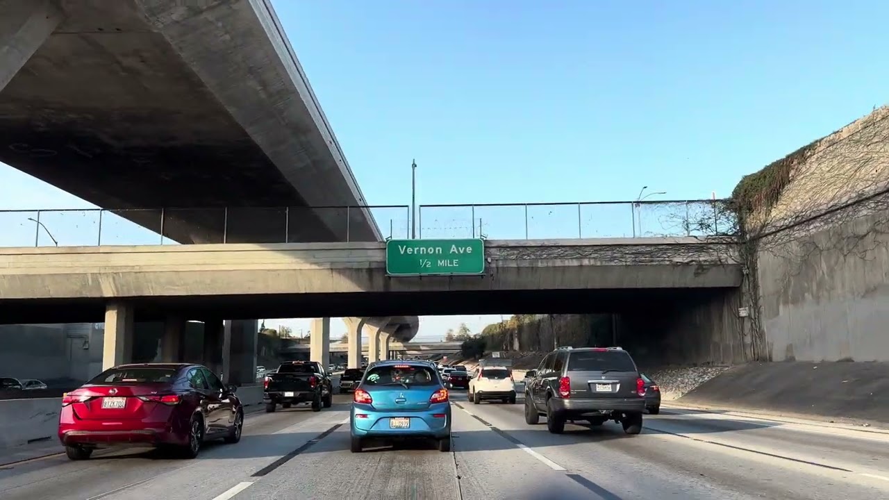 A Typical Freeway Drive Through L.A. Traffic