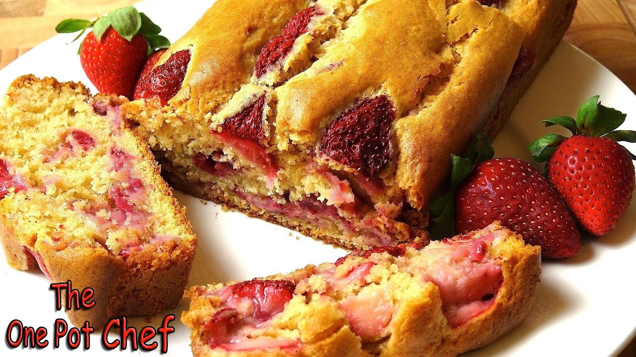 Strawberry Loaf Cake | One Pot Chef