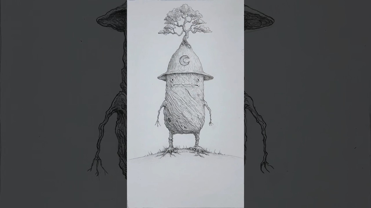 Как рисовать деревья 🌲 #длятебя #рисунок