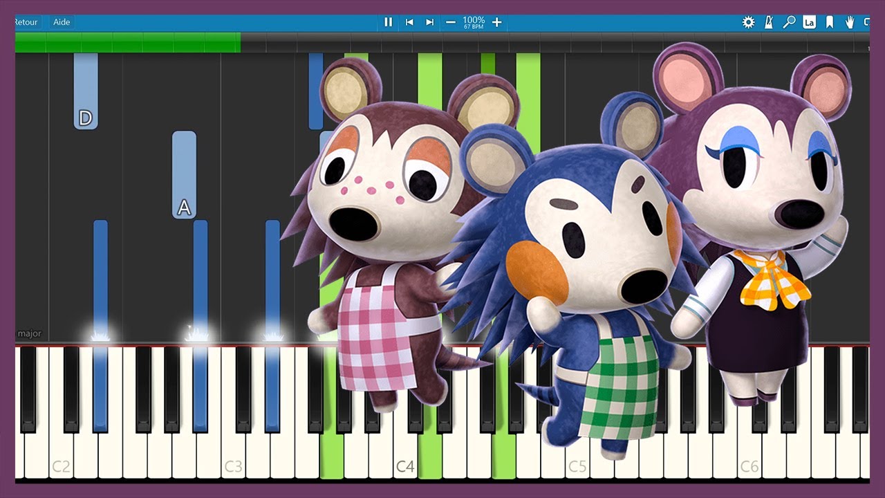 Animal Crossing City Folk: Able Sisters [PIANO TUTORIAL + SHEET MUSIC]