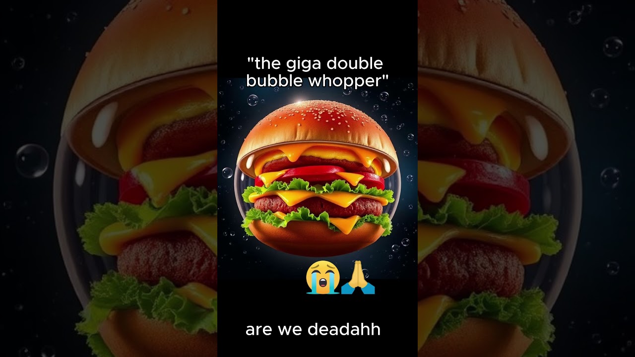 the giga double bubble whopper meme😭🙏