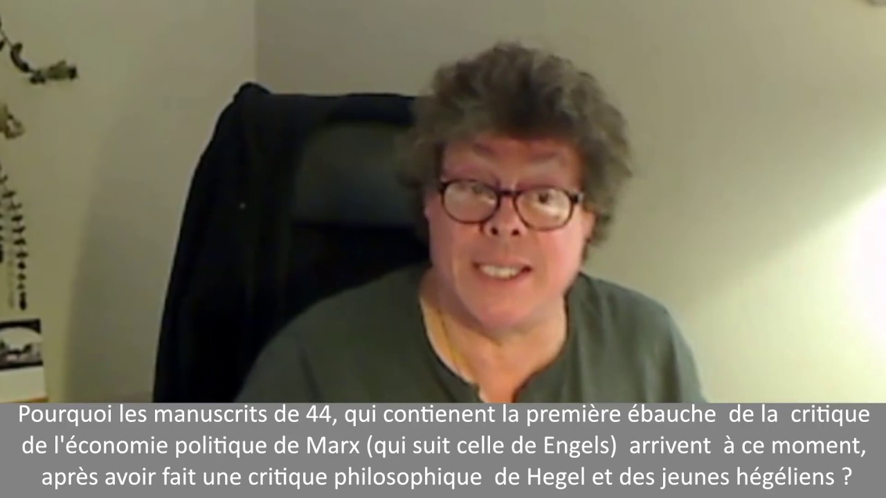 Karl Marx - Manuscrits de 1844 (entretien avec Francis Cousin)