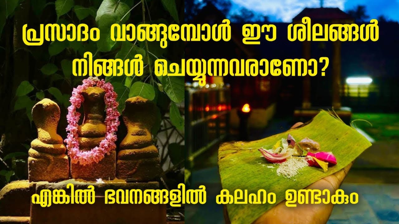 പ്രസാദം വാങ്ങുമ്പോൾ ഈ ശീലങ്ങൾ നിങ്ങൾ  ചെയ്യുന്നവരാണോ /   ഭവനങ്ങളിൽ  കലഹം ഉണ്ടാകും.