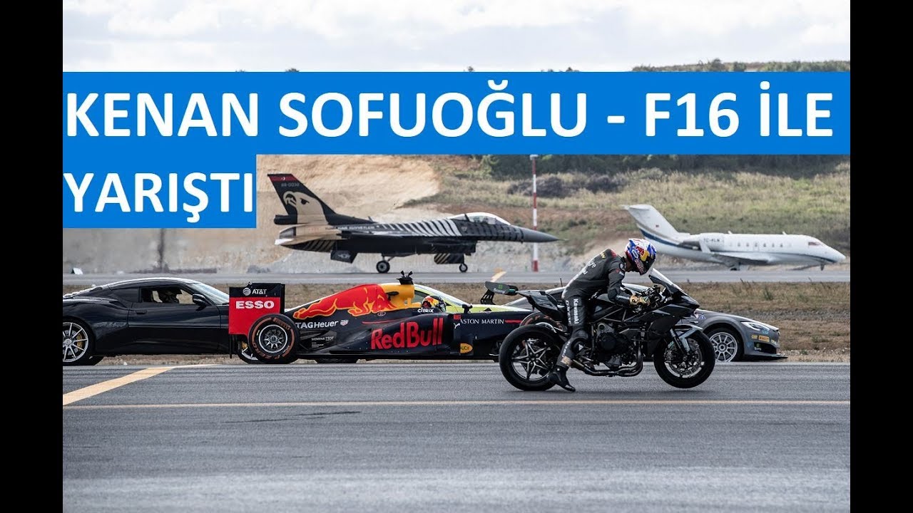 Kenan Sofuoğlu F-16 savaş u&ccedil;ağı ile yarıştı