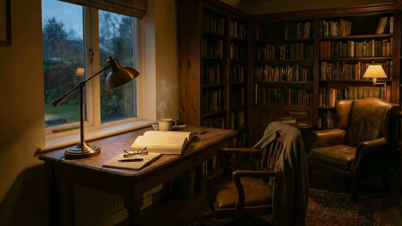 Quiet Evening Study Desk ☕ Calm Lofi for Reading & Focus