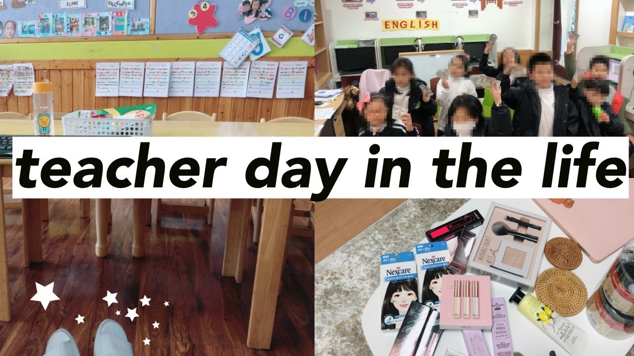 WORK DAY IN THE LIFE | lesson planning, daily routine + korean beauty haul