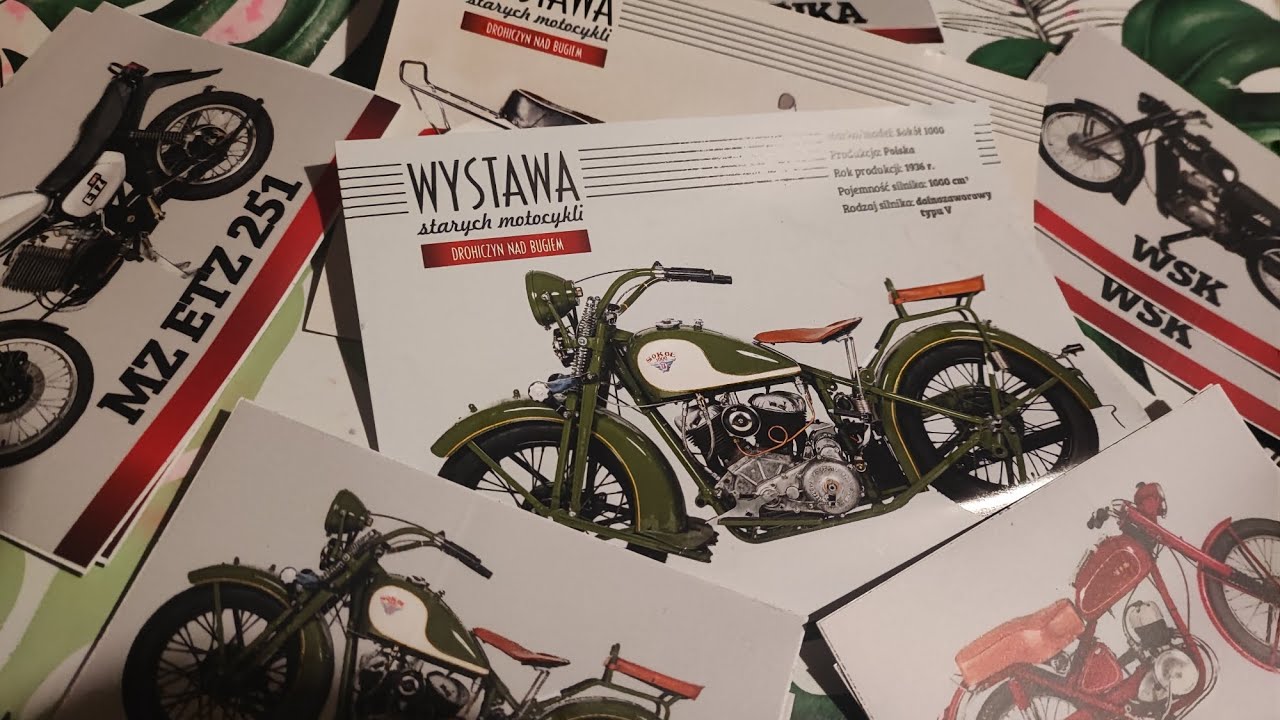 Wystawa Starych Motocykli. Motocyklowe perełki  Drohiczyn nad Bugiem.