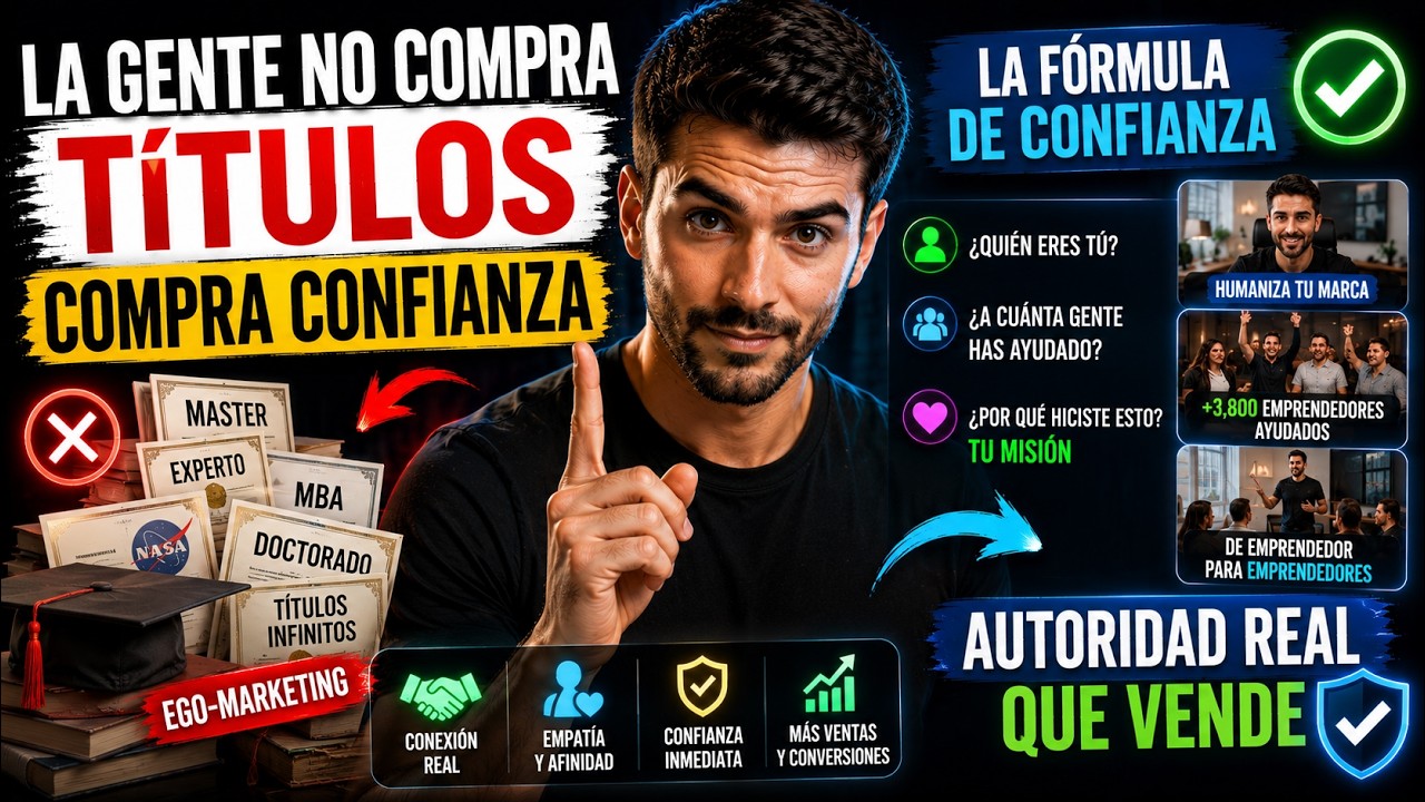 🦎 No necesitas 10 títulos para vender: La fórmula de Confianza y Afinidad