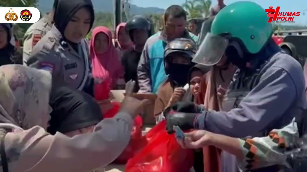 Polres Halmahera Selatan, Malut menggelar kegiatan pasar murah di Desa Tembal