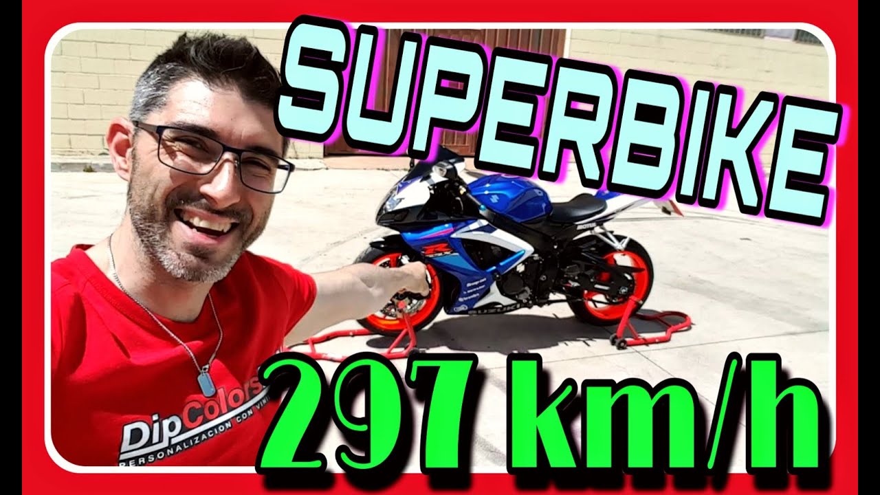 😈Suzuki GSXR 750R * La MEJOR❓. paso MIEDO a 297 km/H