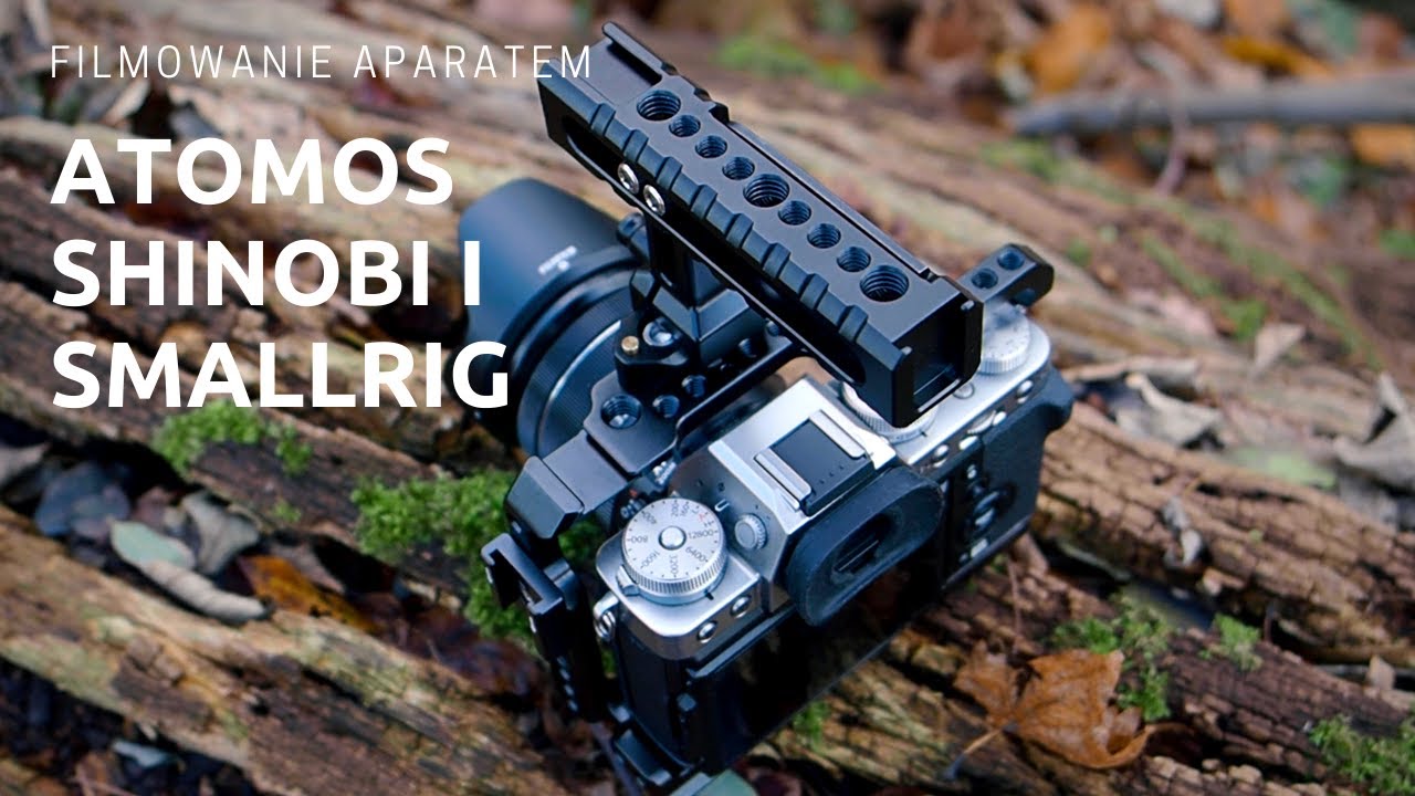 Filmowanie aparatem - monitor Atomos Shinobi i klatka SmallRig