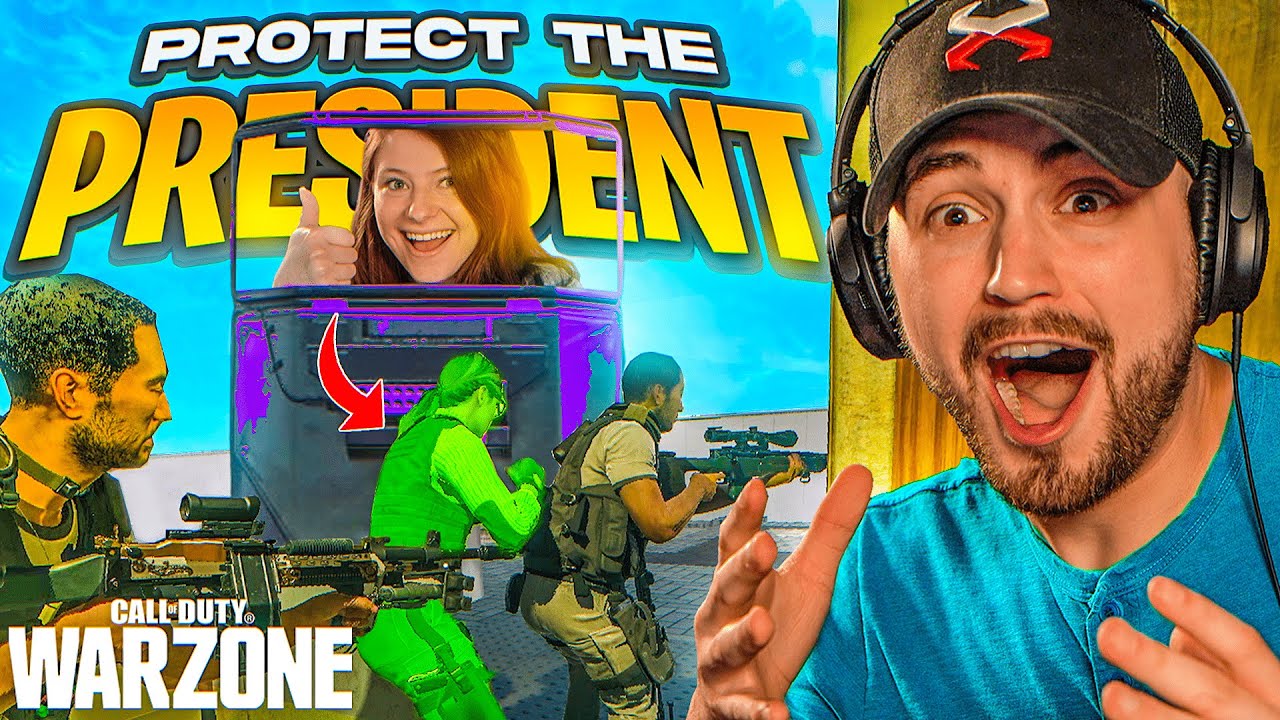 Protect the President Challenge in Warzone with my Girlfriend *HILARIOUS*