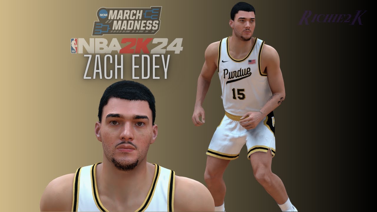Zach Edey Face Creation NBA 2K24