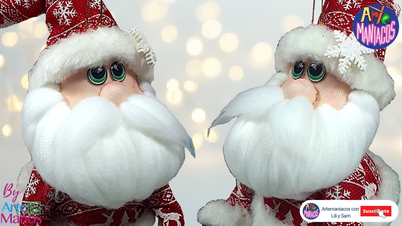🔴Cómo Hacer LAS BARBAS PARA SANTA CLAUS, Fácil con Artemaníacos