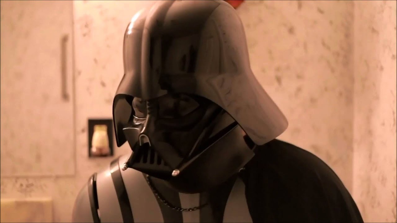 Darth Vader    Probleme auf der Toilette