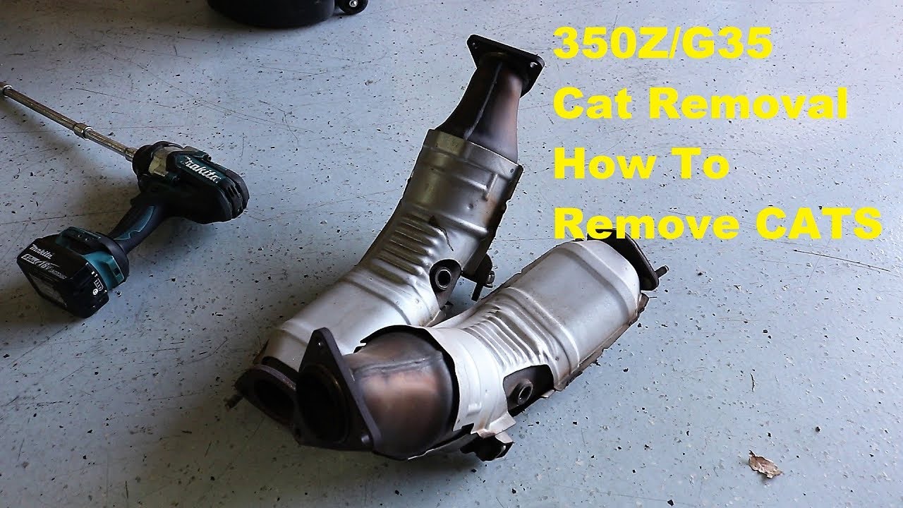 350Z Catalytic Converter Removal G35 V35 Z33 350Z Cat Removal For Catless Pipes/Replacement
