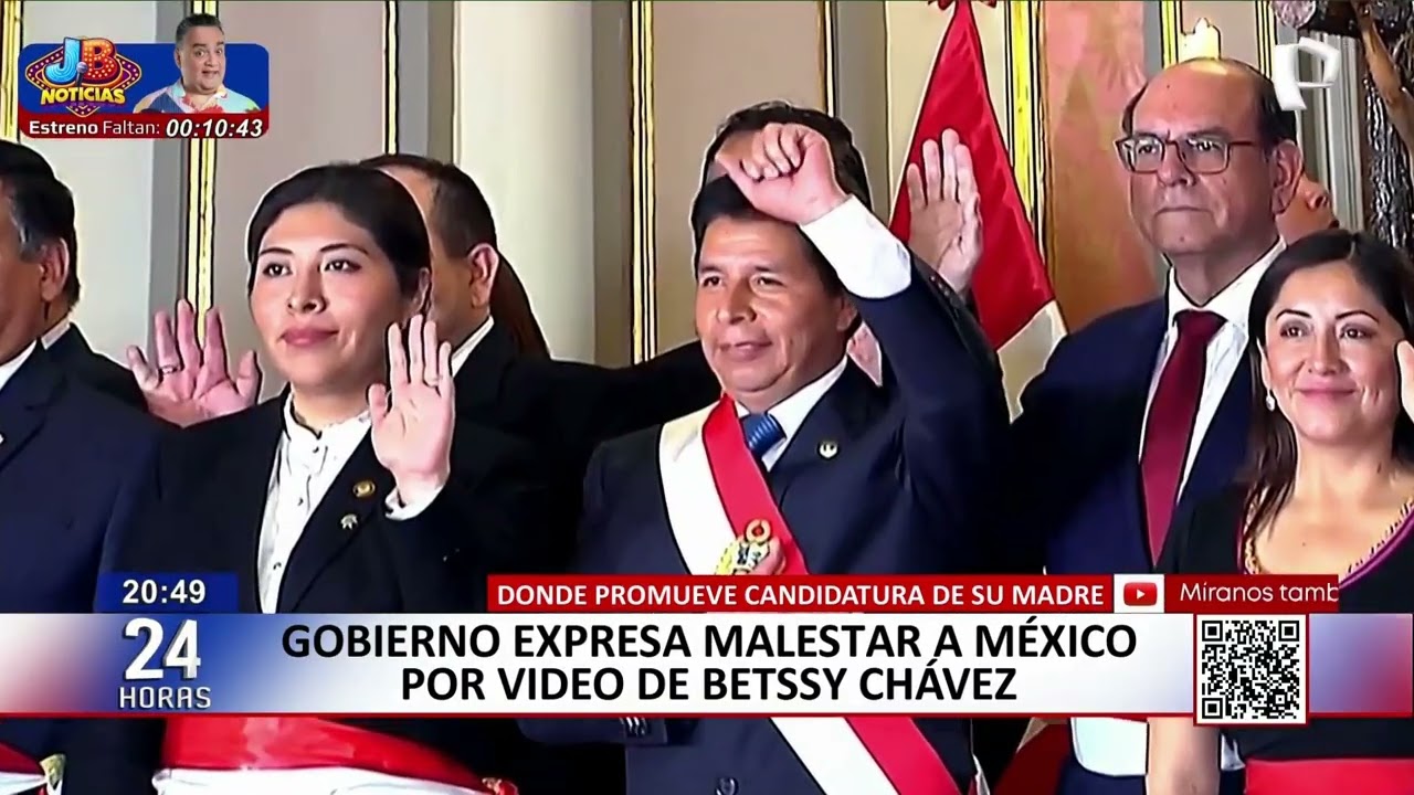 Perú exige a México retirar videos de Betssy Chávez por proselitismo político