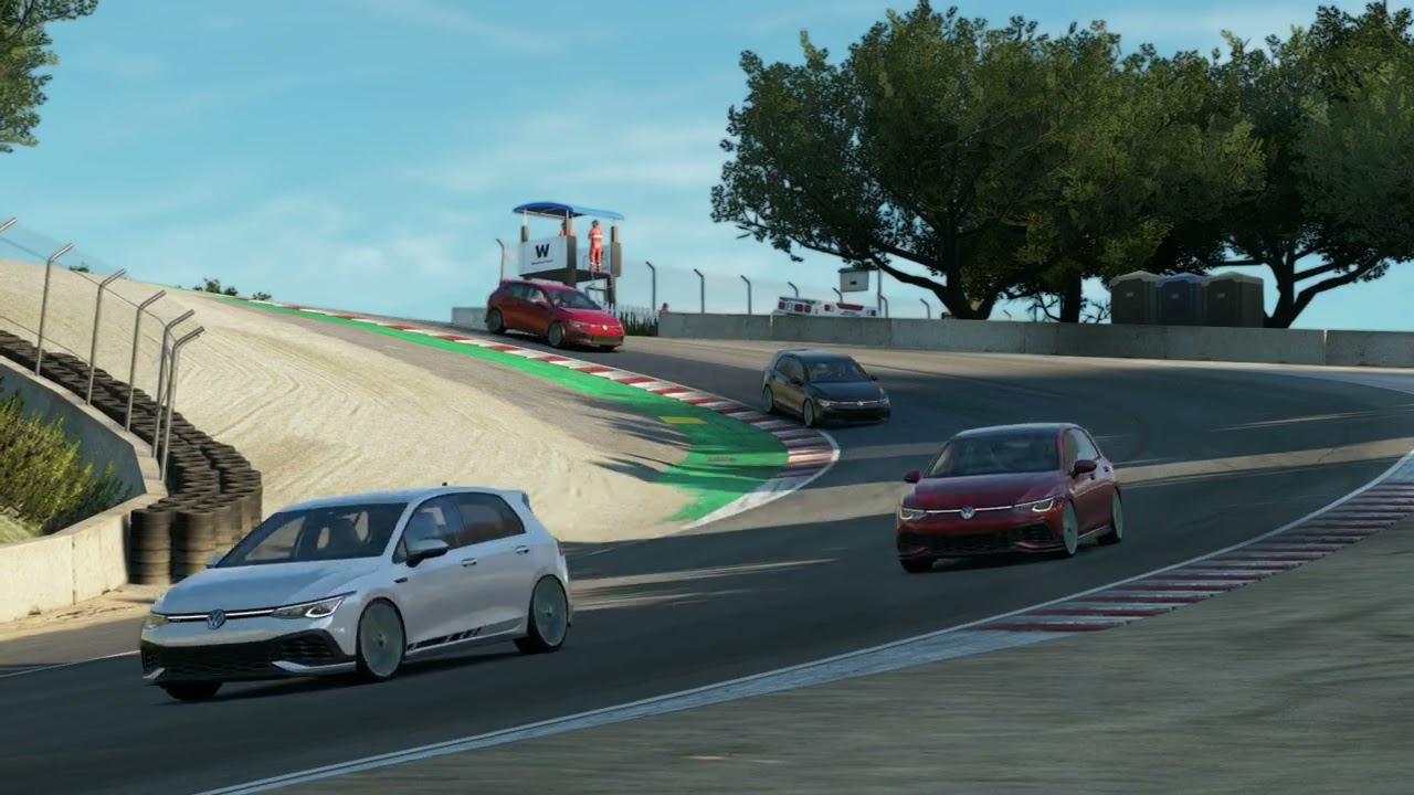 Assetto Corsa Evo | Race | Laguna Seca | Volkswagen Golf Mk8 GTI Clubsport | Logitech