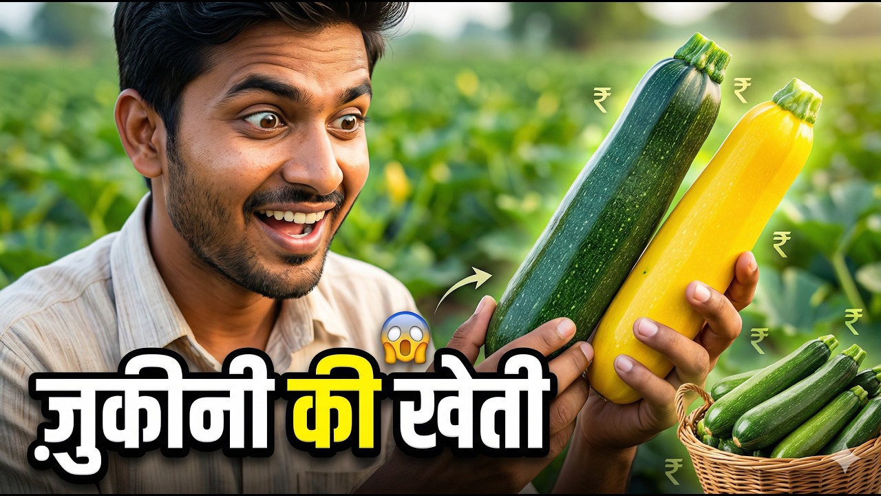 ज़ुकीनी की खेती से बंपर कमाई | कम लागत, ज्यादा मुनाफा | Zucchini ki kheti kab kare | ज़ुकीनी खेती