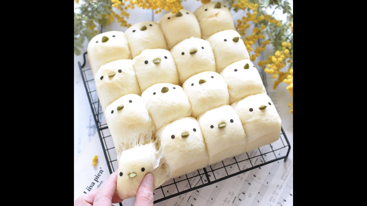 シマエナガちぎりパンの作り方🐦