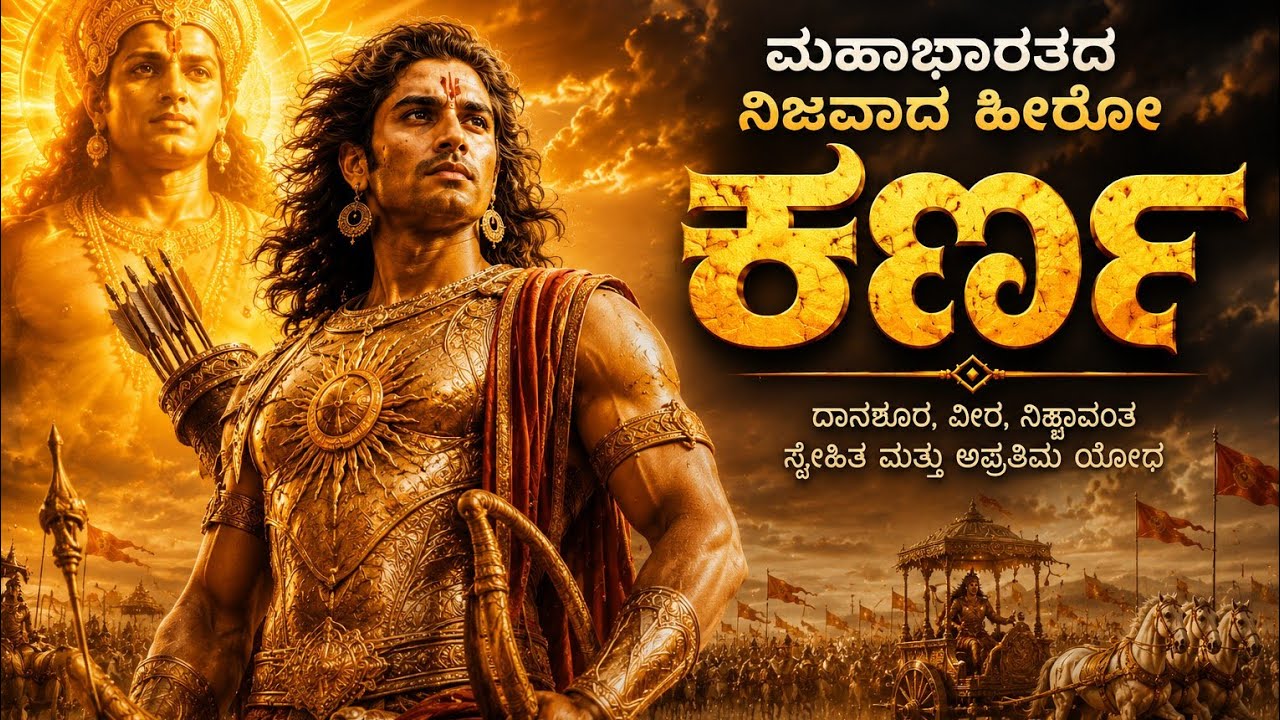 EmotionalStory#IndianMythology#MythologyKannada#KarnaLifeStory#Storytelling#aivideo#kannadaaivideo