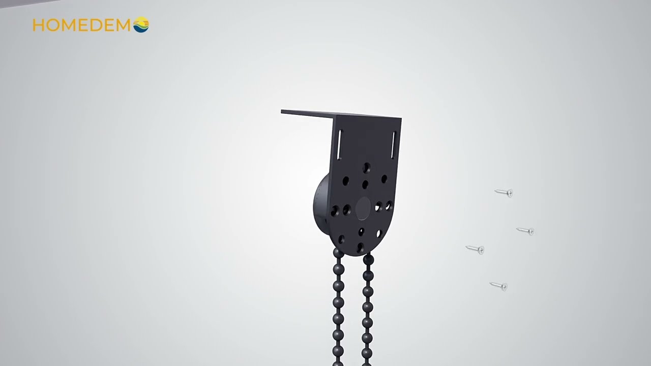FR Simple Sunshade Roller Blind - Beaded Version Installation Video