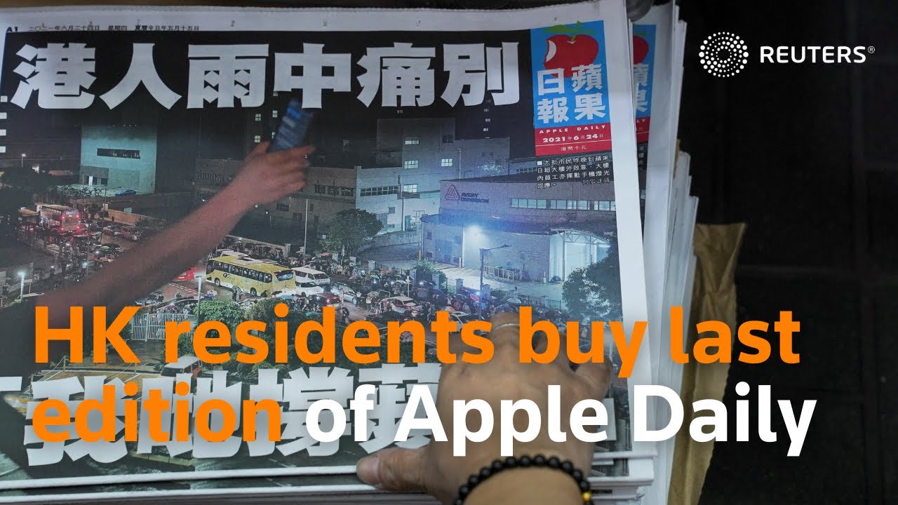 Hong Kong residents flock to buy last edition of Apple Daily