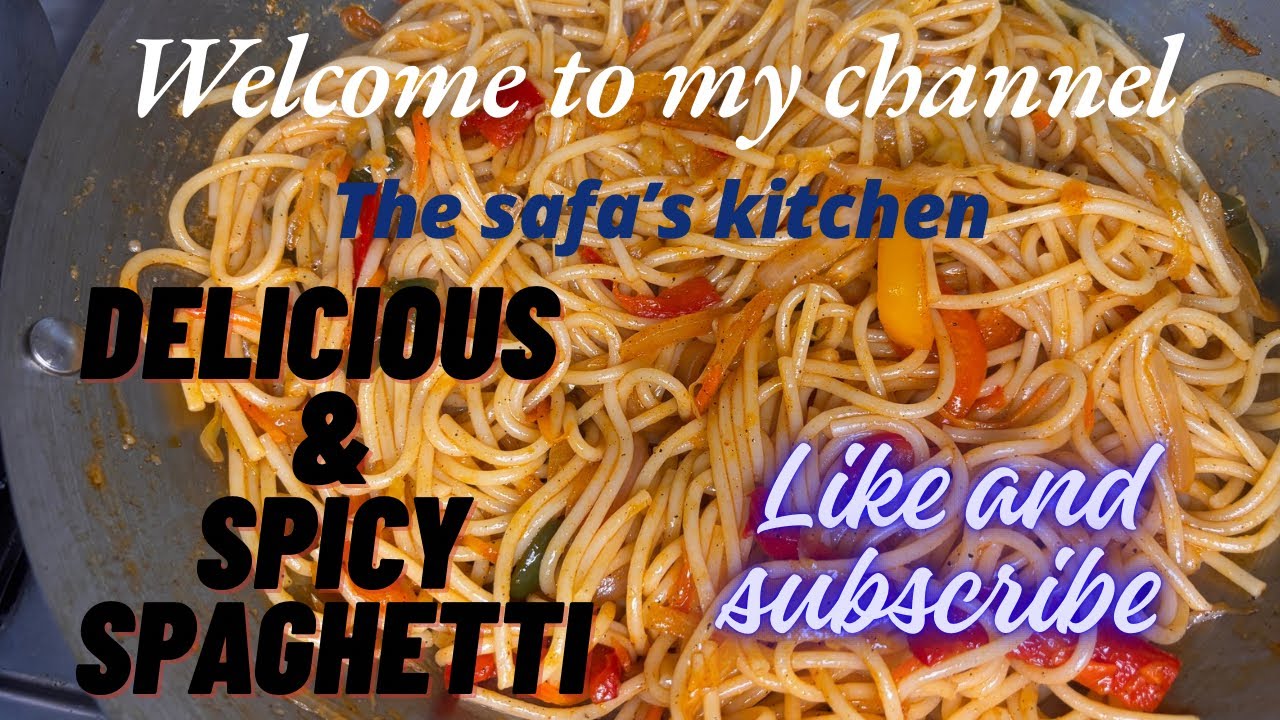 Spicy Veggie Spaghetti Recipe | Quick & Easy Dinner | THE SAFA’S KITCHEN